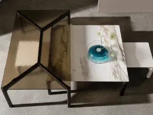Bone coffee table in ceramic or glass by Sovet.