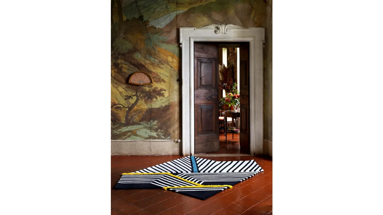 Carpet Edition's Exas Blue and Memby Yellow carpets.