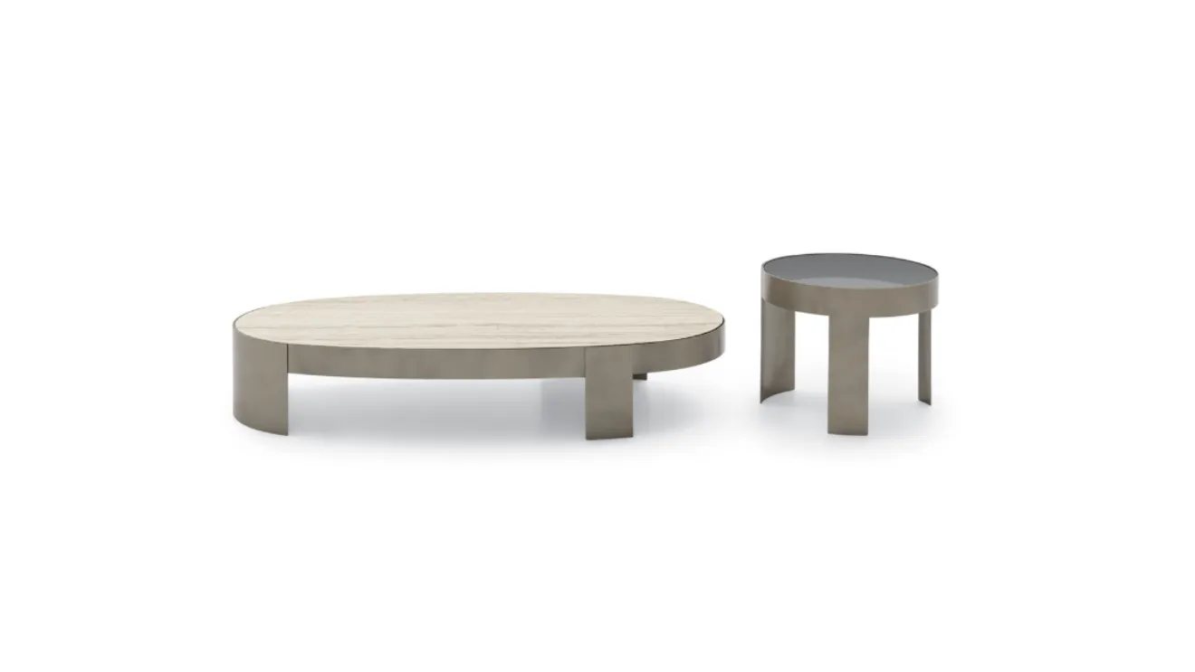 Mekki marble or glass side tables by Ditre Italia