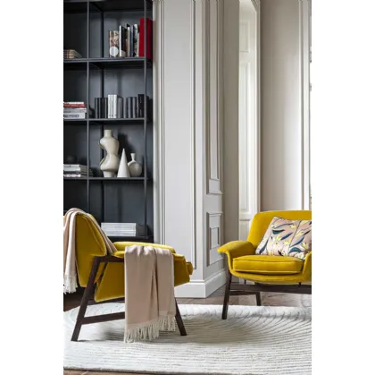 Murano Swirl White Wool and Cotton Carpet by Carpet Edition