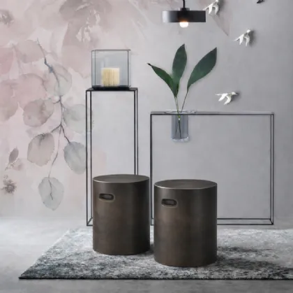 Pouf Nappe in porcelain stoneware by Adriani and Rossi.