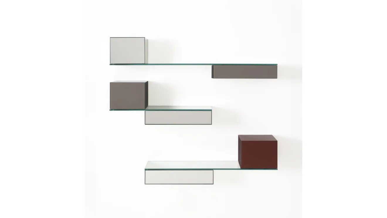Shelves Ollie Wall Unit by Glas Italia