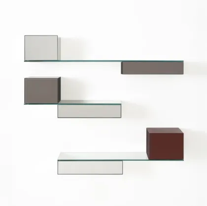Shelves Ollie Wall Unit by Glas Italia