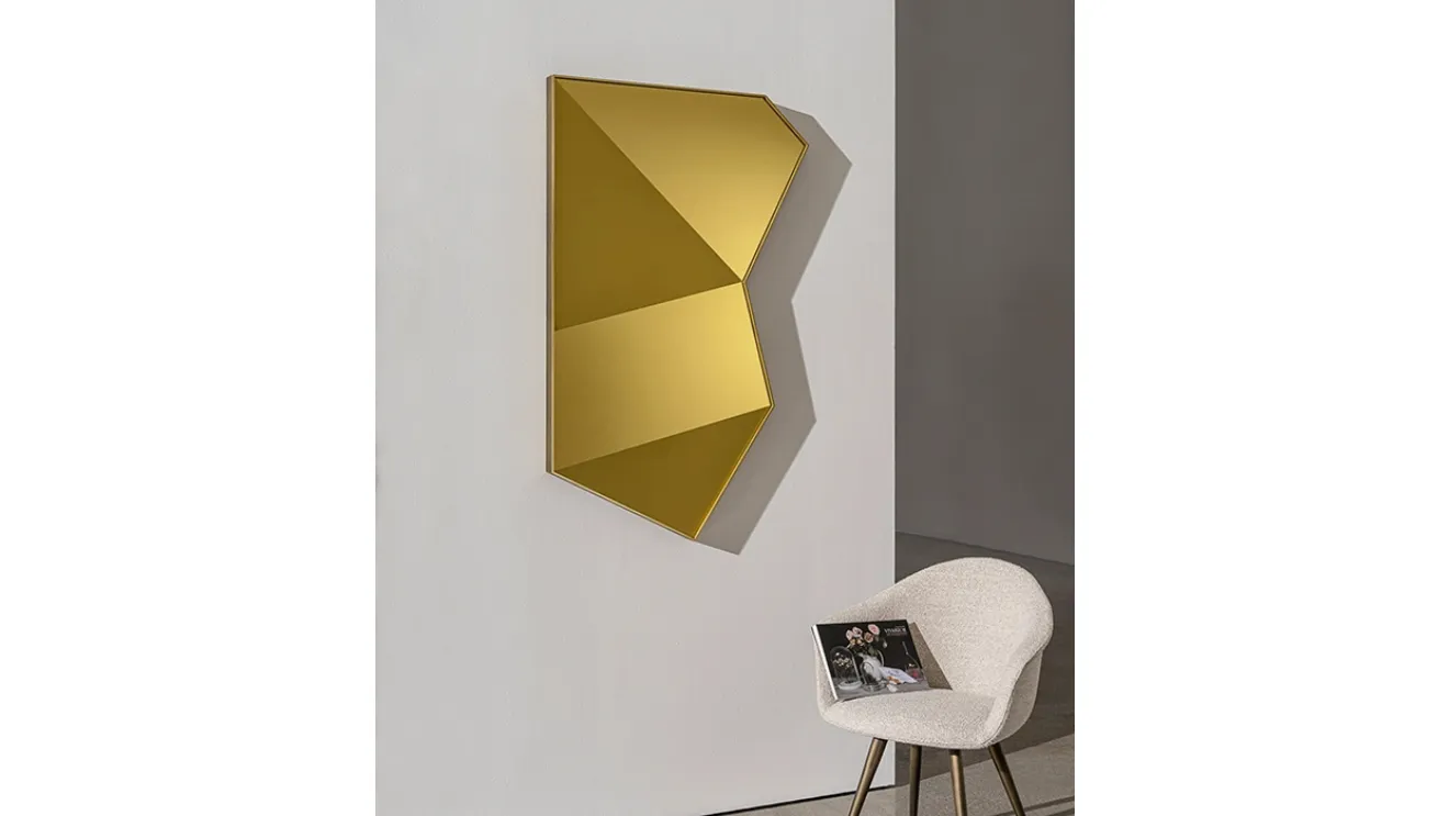 Origani mirror with metal frame by Sovet