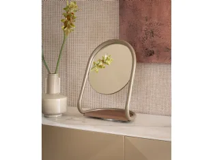 Florence table mirror with metal frame by Riflessi