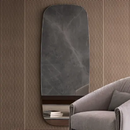 Oval wall mirror Lake by Bonaldo.