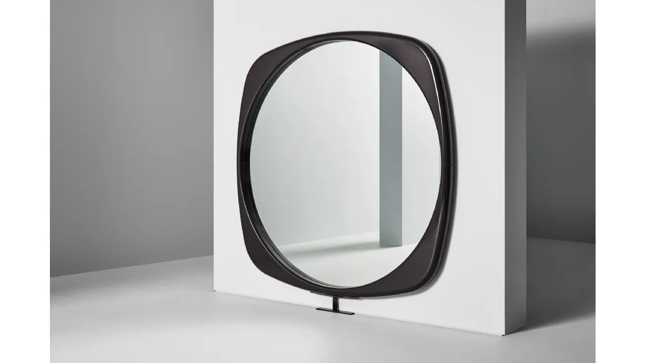 Mistral mirror with polyurethane frame by Bonaldo