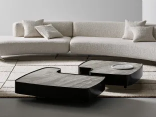 Aspen coffee table with ceramic top by Bonaldo