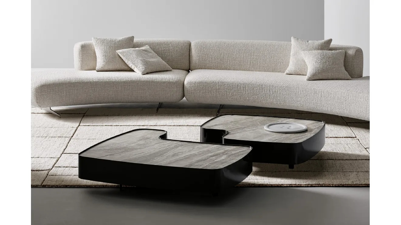 Aspen coffee table with ceramic top by Bonaldo