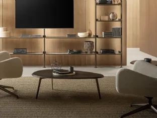 Riflessi Coffee wooden coffee table