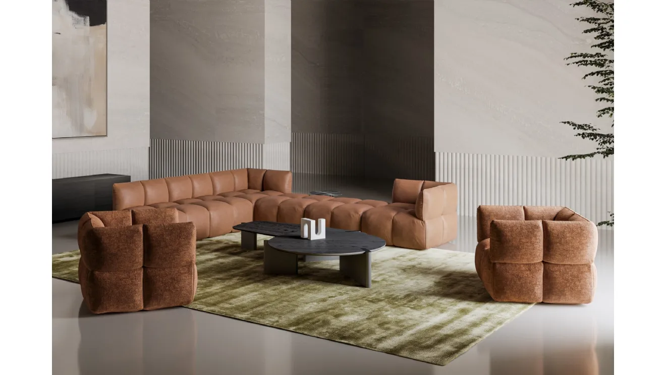 Wooden Flatiron coffee table by Bonaldo