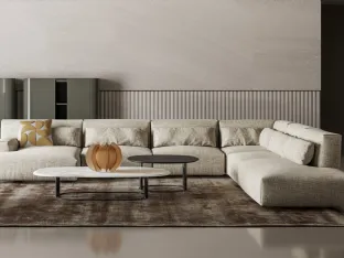 Isabey coffee table in marble or wood by Bonaldo.