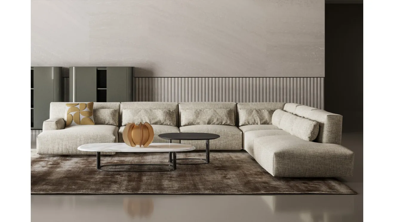 Isabey coffee table in marble or wood by Bonaldo.