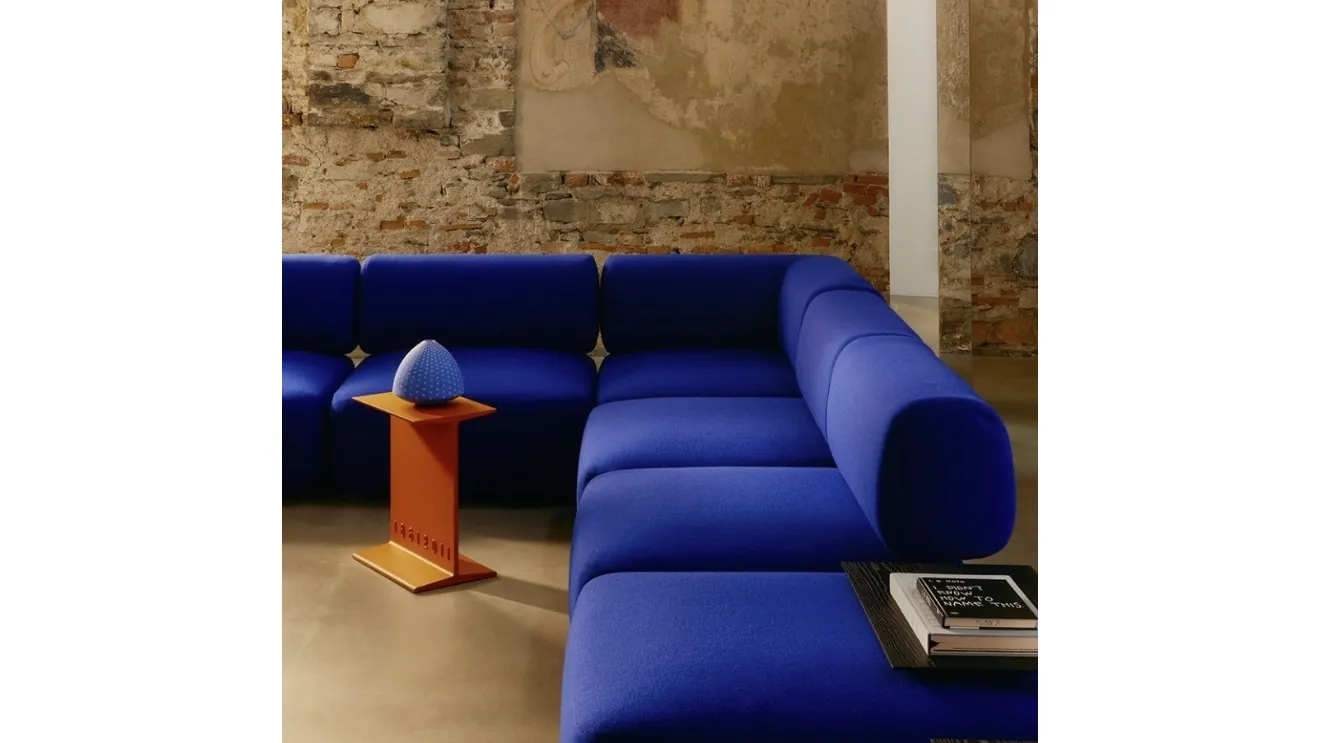 Italian lacquered metal coffee table by Desalto