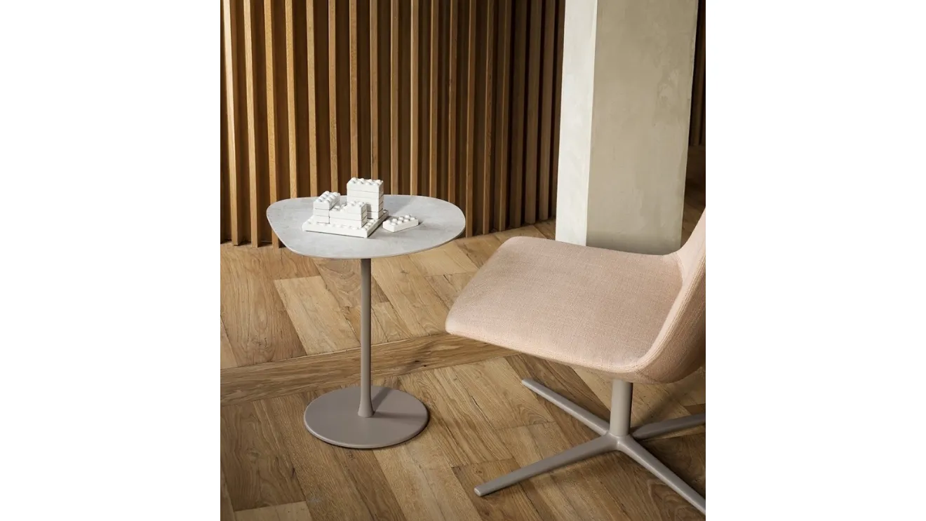Mixit coffee table with ceramic top by Desalto.