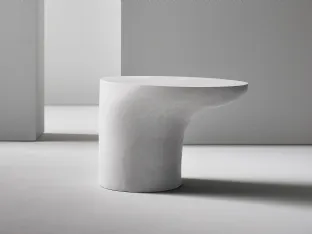 Sloan side table in polyurethane by Bonaldo