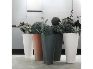 Metallic Cone Vase by Adriani and Rossi