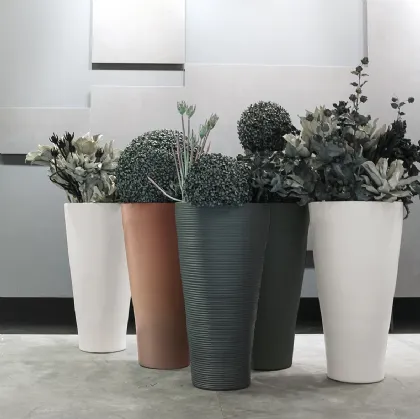 Metallic Cone Vase by Adriani and Rossi