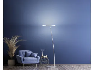 Floor lamp Antigua FL in metal with glass diffuser by Linea Light.