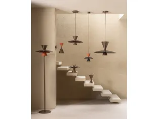 Painted metal lamp Chiara by Riflessi