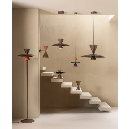 Painted metal lamp Chiara by Riflessi