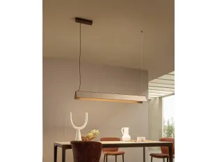 Lucilla S pendant lamp in metal and ceramic by Riflessi