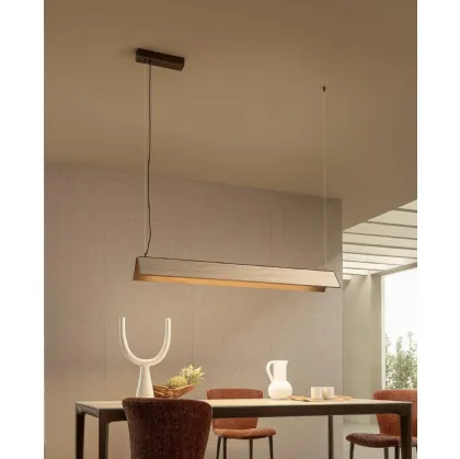 Lucilla S pendant lamp in metal and ceramic by Riflessi