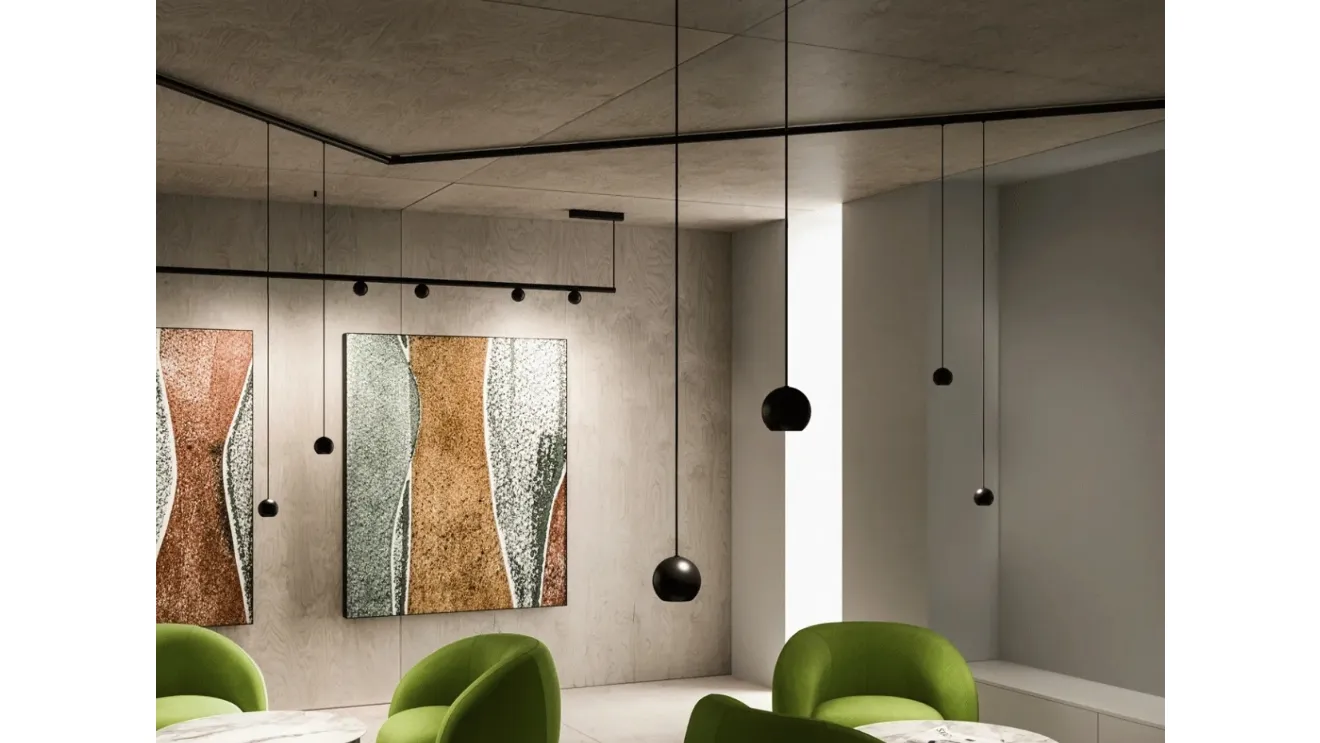 Node System suspension lamp by Linea Light.