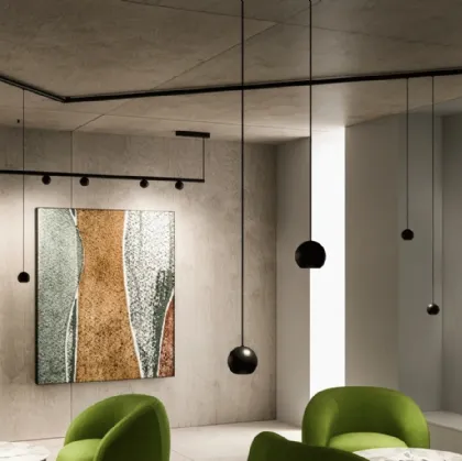 Node System suspension lamp by Linea Light.