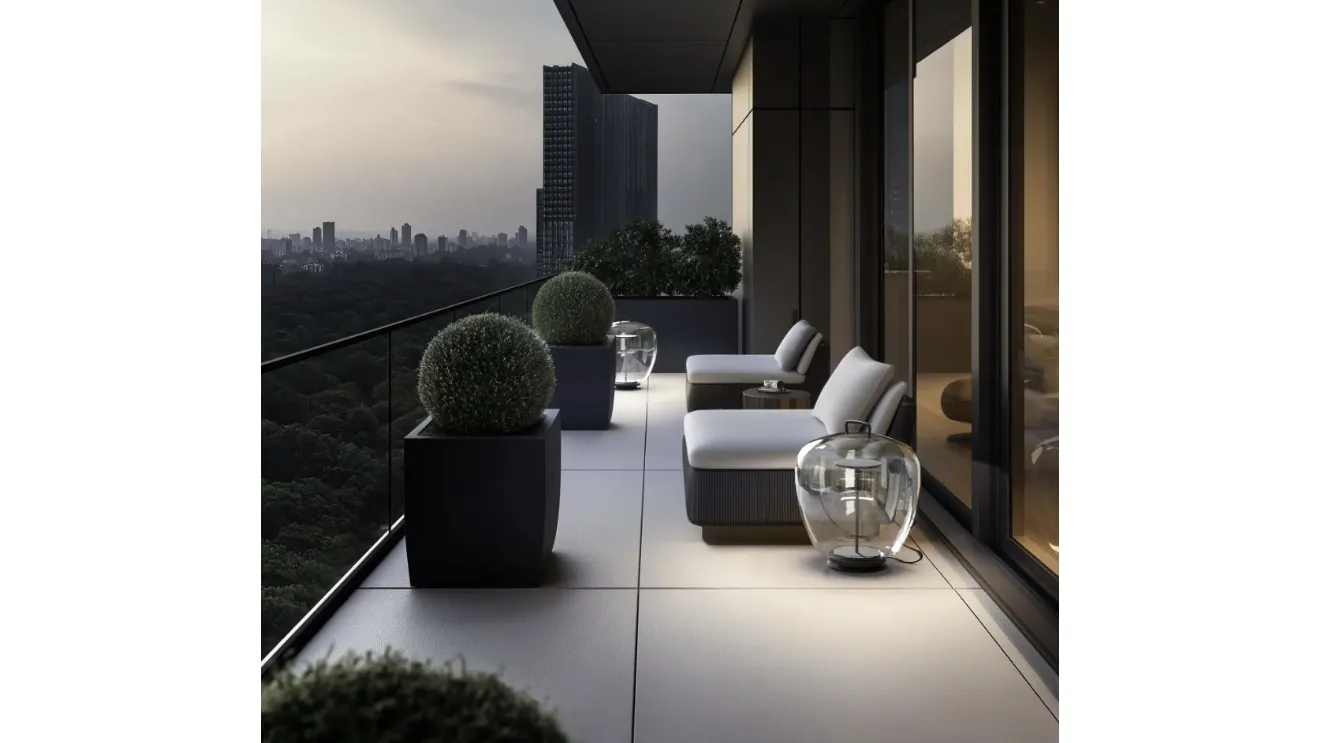 Rolling Sky Lantern Outdoor lamp in PMMA by Linea Light.