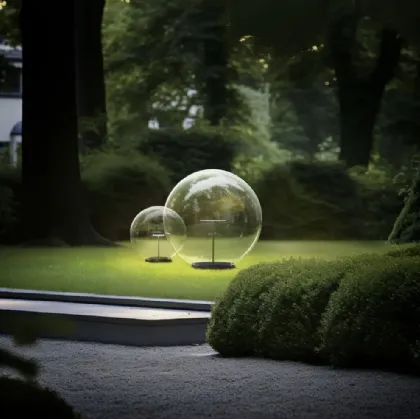 Rolling Sky Outdoor lamp in PMMA by Linea Light