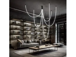 Rubber suspension lamp by Linea Light.