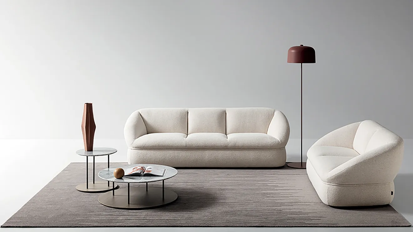 High armchair in padded fabric by Ditre Italia.