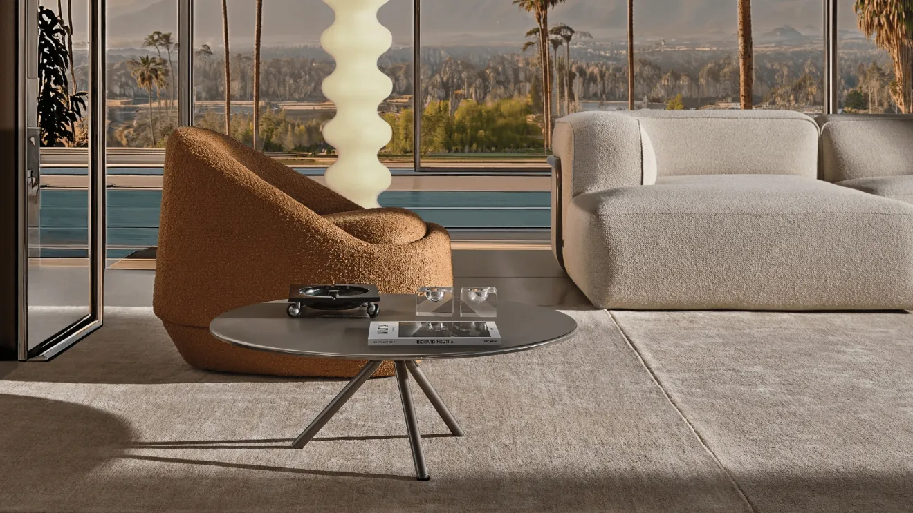 Eclipse fabric armchair by Busnelli
