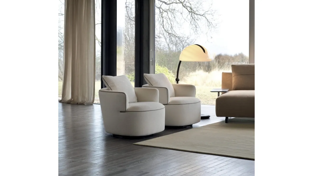 Luna fabric armchair by Ditre Italia