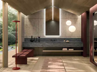 360Gradi_Concept_04 Wall-Mounted Bathroom Cabinet in Corian by Altamarea