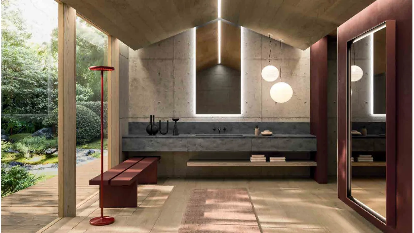 360Gradi_Concept_04 Wall-Mounted Bathroom Cabinet in Corian by Altamarea