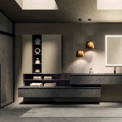 360Gradi_Concept_05 Wall-Mounted Bathroom Cabinet in Altamarea Porcelain