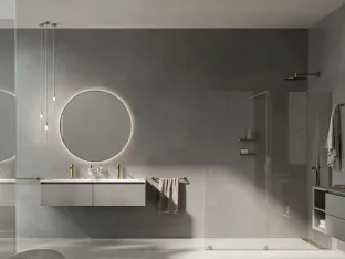 Suspended Acuto 01 Bathroom Cabinet by Inda