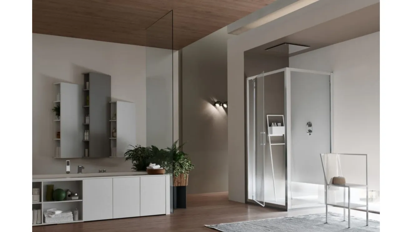 Shower enclosure A6 Pivot with Arcom crossbar