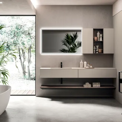 Lympha 04 Wall-Mounted Bathroom Cabinet by Arrital