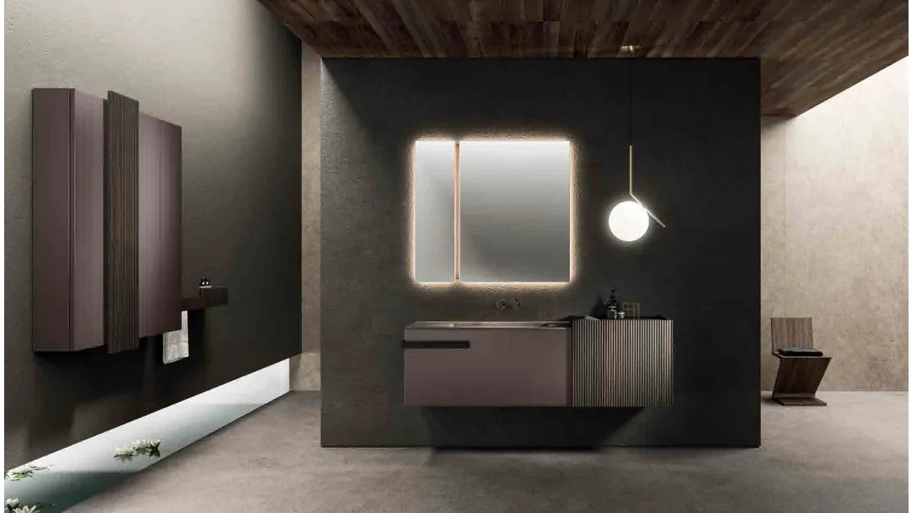 Wall-mounted Bathroom Cabinet Lympha_Concept_01 by Altamarea