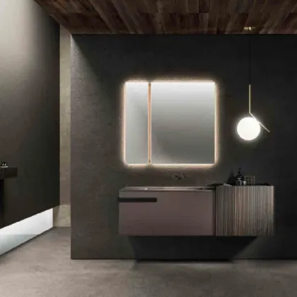 Wall-mounted Bathroom Cabinet Lympha_Concept_01 by Altamarea