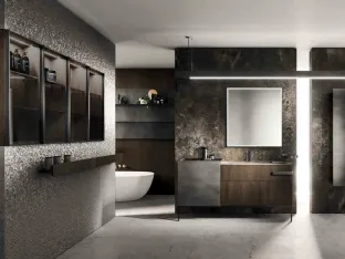 Bathroom Furniture Lympha_Concept_02 in wood and lacquered by Altamarea