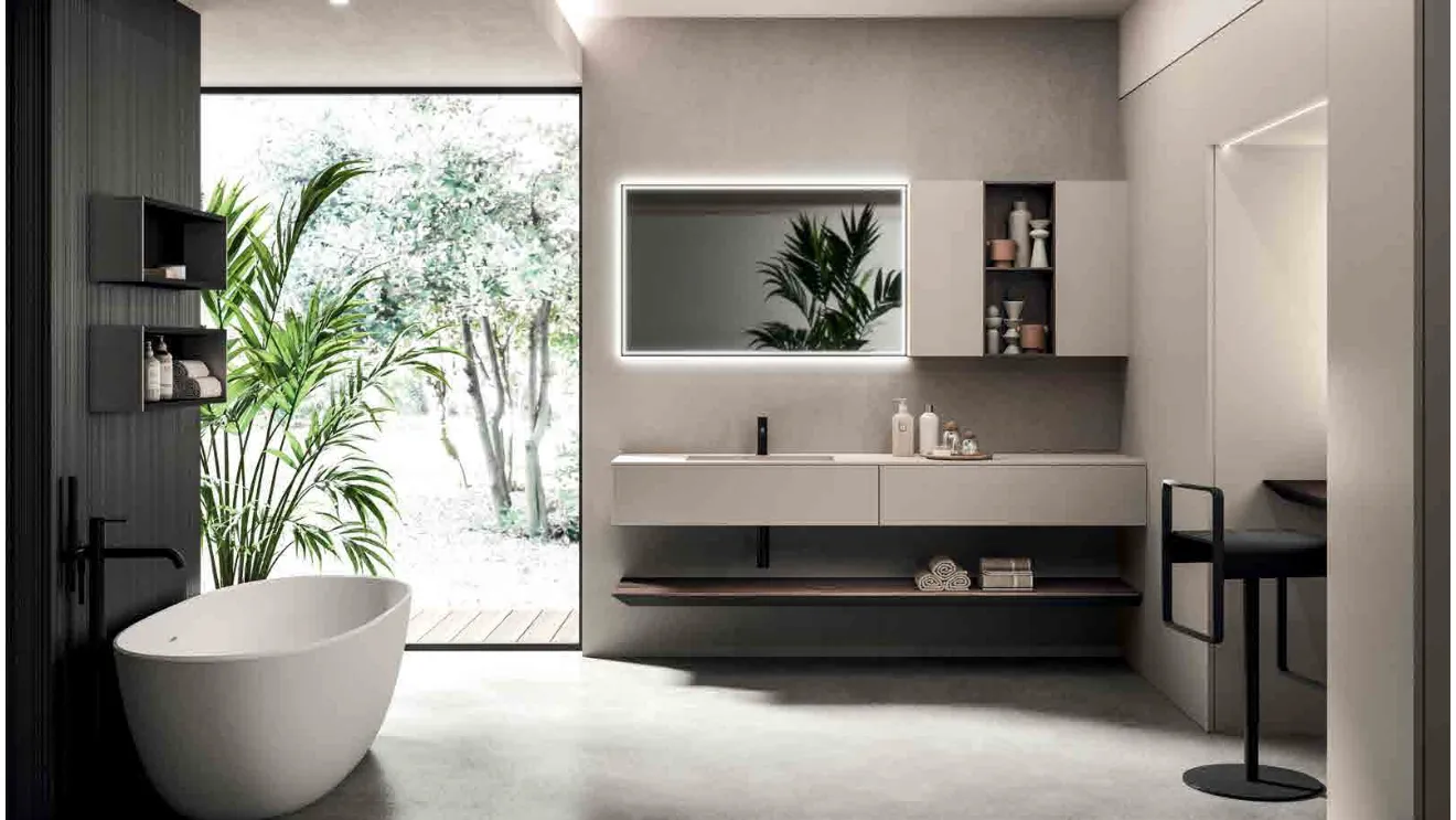 Wall-mounted Bathroom Cabinet Lympha_Concept_04 by Altamarea