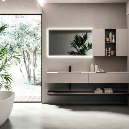 Wall-mounted Bathroom Cabinet Lympha_Concept_04 by Altamarea