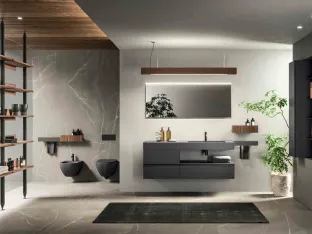 Wall-mounted Bathroom Cabinet Lympha_Concept_05 by Altamarea
