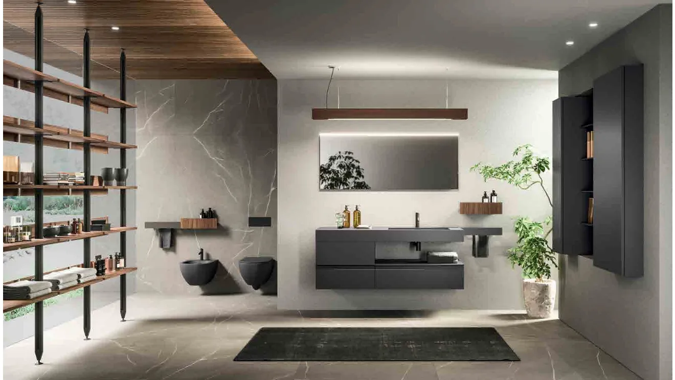 Wall-mounted Bathroom Cabinet Lympha_Concept_05 by Altamarea