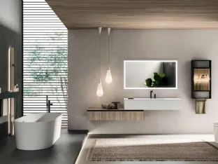 Wall-mounted Bathroom Cabinet Modo Project 07 by Arrital