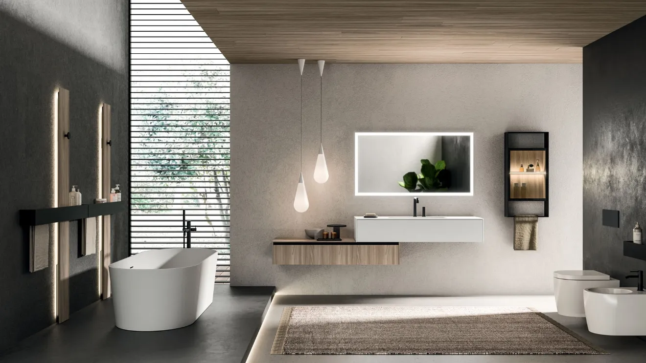 Wall-mounted Bathroom Cabinet Modo Project 07 by Arrital